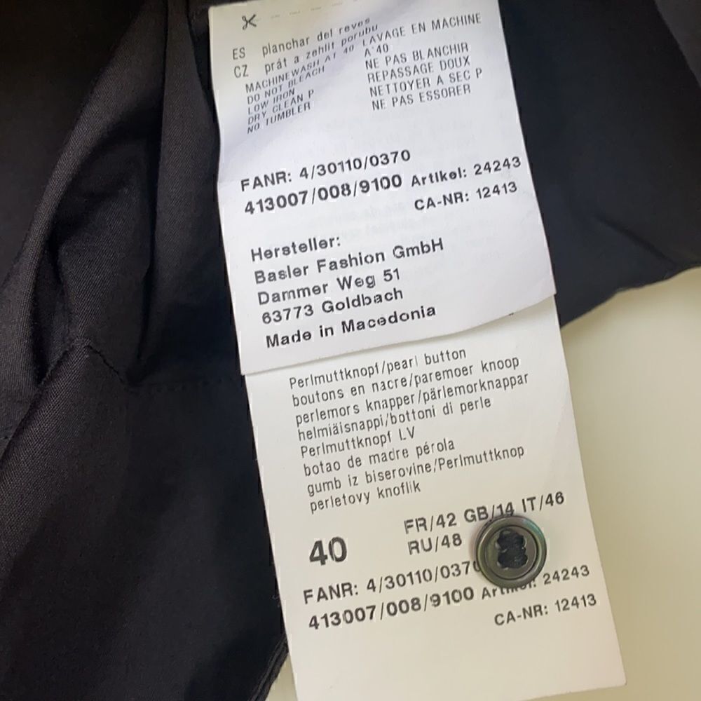 Nice Cotton Poplin Button Front Top - Picture 4 of 7